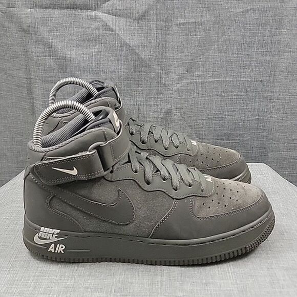 Nike Air Force 1 Mid 07 Air Mid 315123-048 Suede Dark Gray Men\'s SZ 8 main image 5